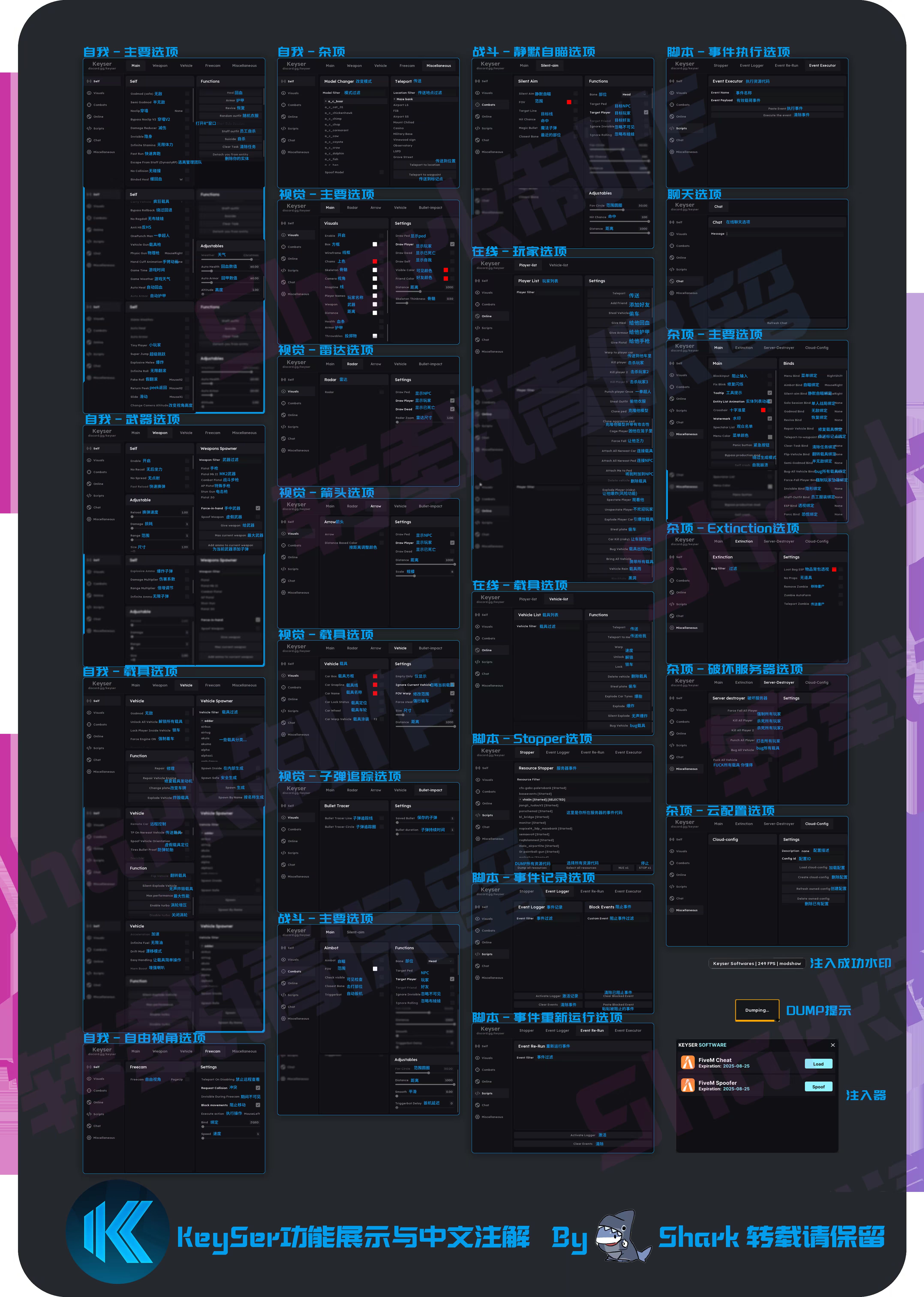 Keyser 功能展示与中文注解