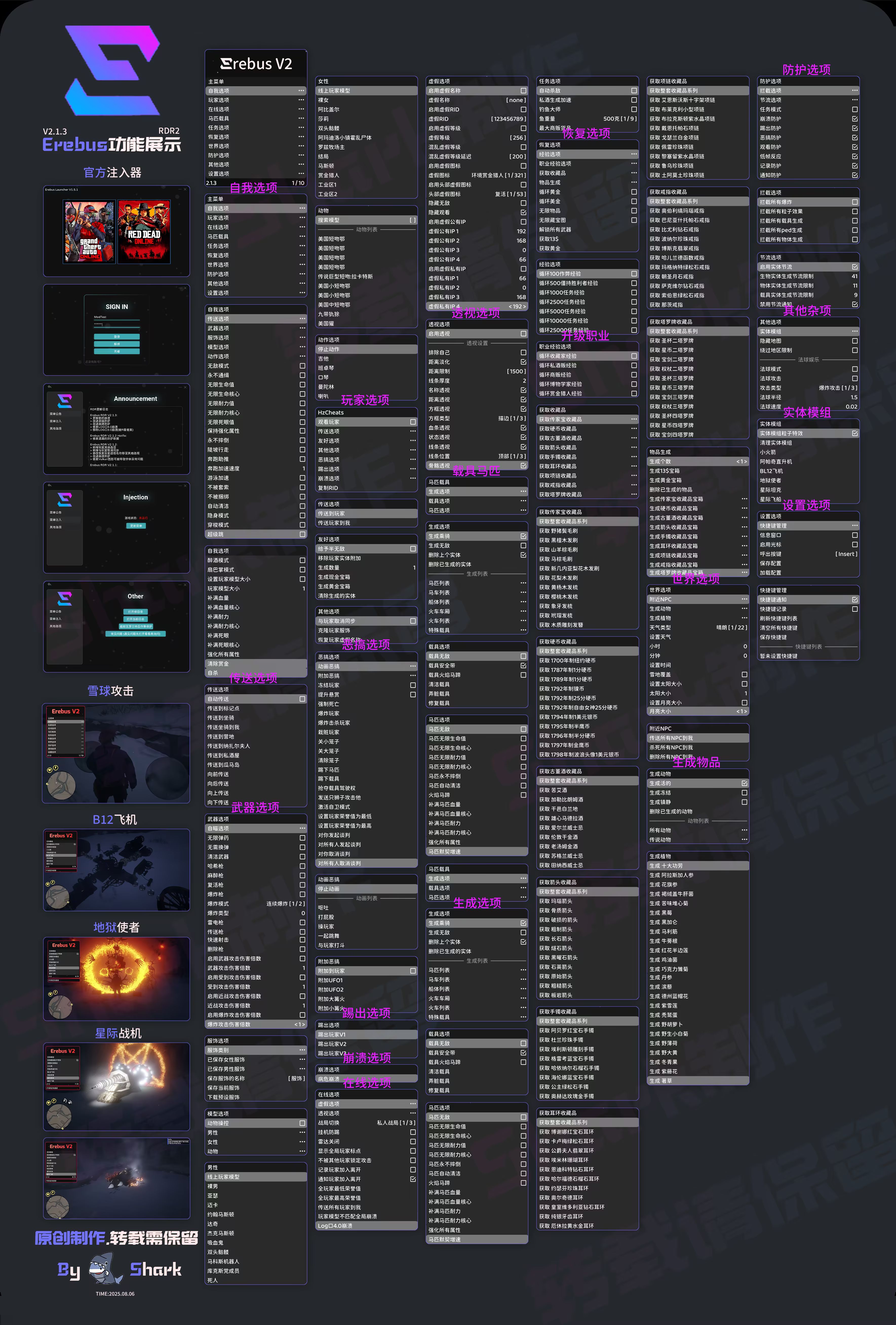 RDR2-Erebus功能图
