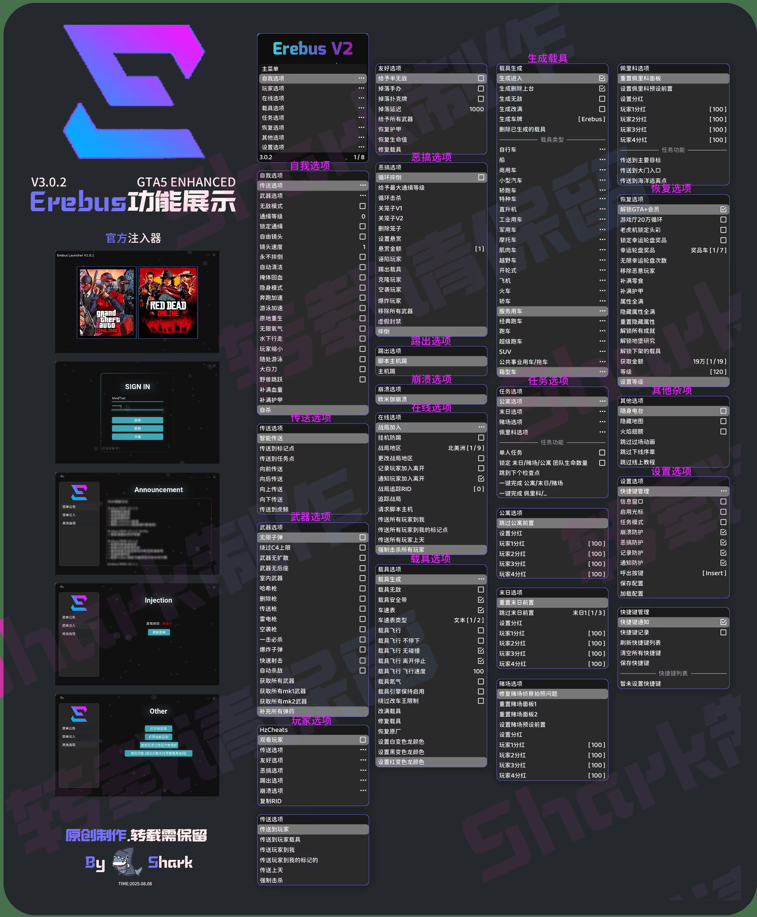 GTA5增强版功能图