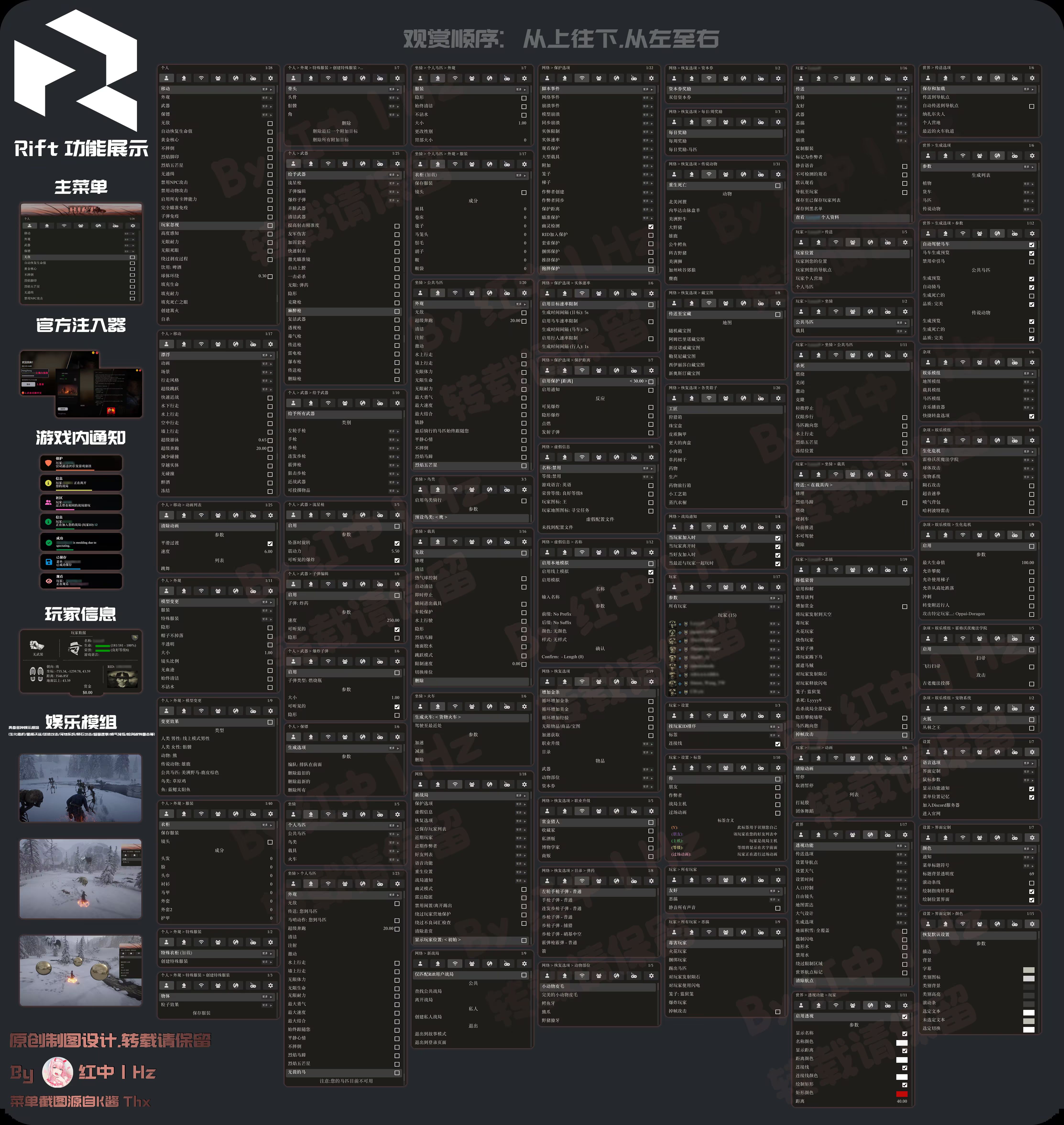 RDR2功能图